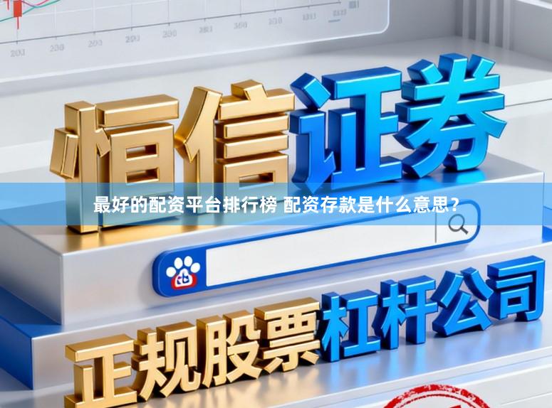 最好的配资平台排行榜 配资存款是什么意思?